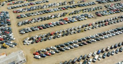 Стоянка с автомобилями аукциона Копарт