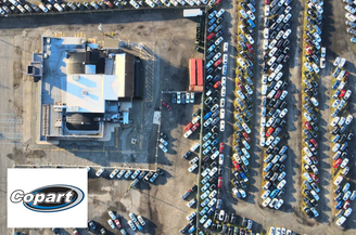 Фотография аукциона Copart сверху