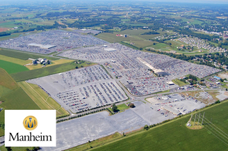 Фотография аукциона Manheim сверху