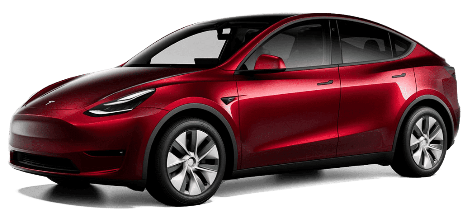 Tesla Model Y винного кольору