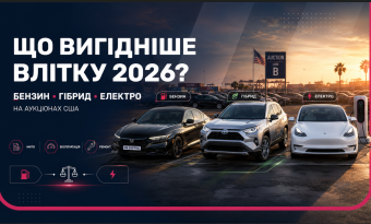 Что выгоднее покупать на аукционах летом 2026 года: бензин, гибрид или электромобиль
