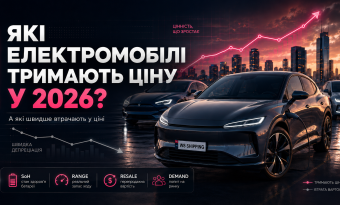 Які електромобілі зберігають ліквідність у 2026 році, а які швидше втратять у ціні
