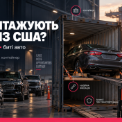 Как грузят разные типы авто для транспортировки из США в Украину